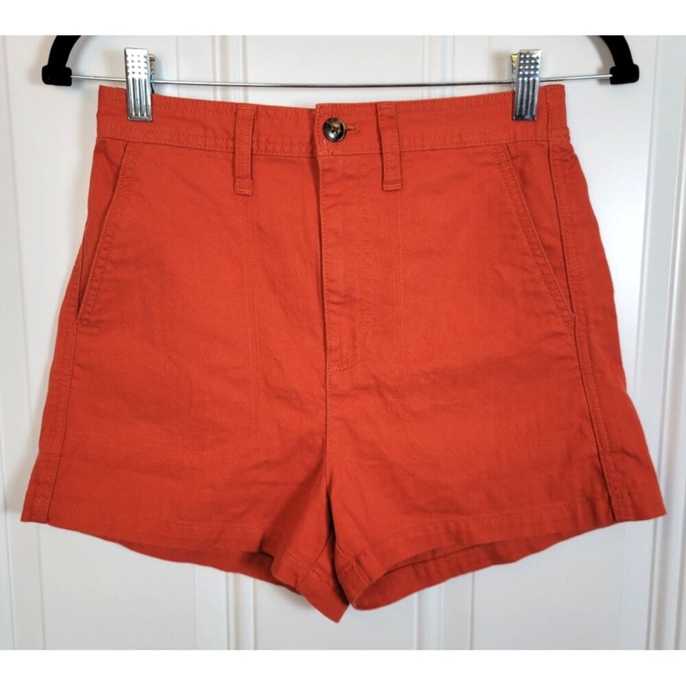NWT Madewell Camp Shorts Size XS Chili Red